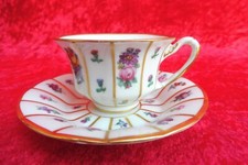 Fürstenberg Mokkatasse mit Untertasse    , schöne , alte Sammeltasse