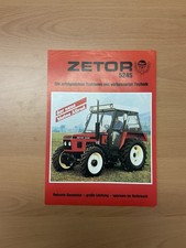 Orig. ZETOR 5245 Traktor Schlepper Prospekt Brochure Landmaschinen Werbung F1