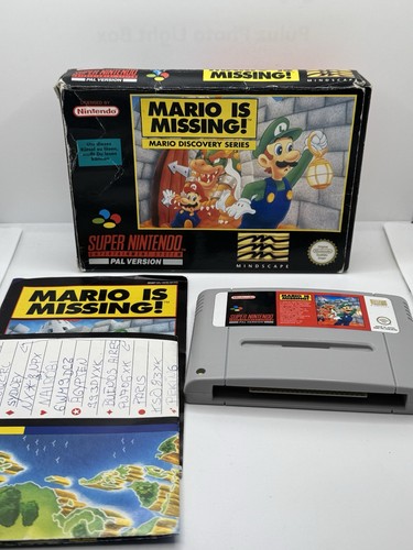 Mario missing nintendo snes - missing,