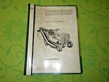 Handbuch Bedienungsanleitung Rasentrecker Snapper Kersten Frontkehrmaschine