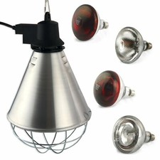 Wärmestrahler inkl Wärmelampe Ferkellampe Wärmestrahlgerät Kükenlampe Hühner SET