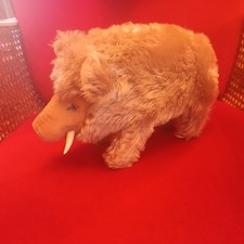 Steiff Vintage Plüschtier Wildschwein, Keiler Dalle 1320/03, L 25 cm, um 1960