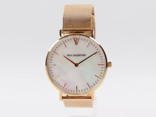 Paul Valentine Seashell Mesh 38mm Damen Armbanduhr Rosegold - Neu