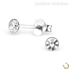 Mini Kristall Ohrstecker 925