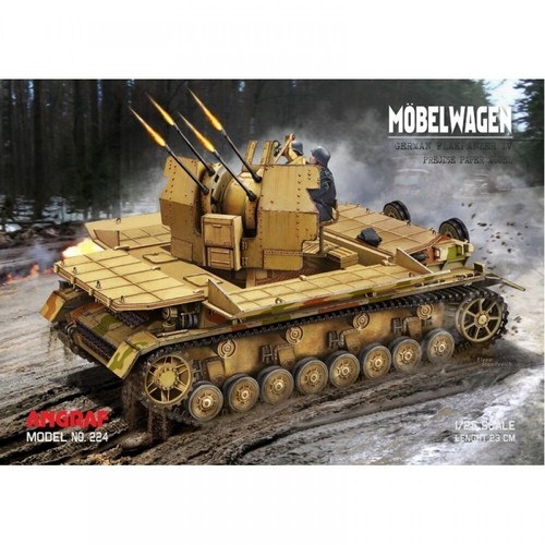 Mobelwagen card paper cut - cut, out