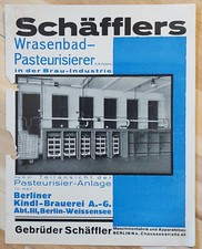 Gebr. Schäffler Wrasenbad-Pasteurisierer Berlin 1927 Berliner Kindl-Brauerei RM