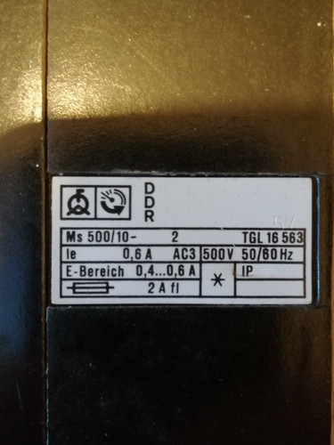 Ddr motorschutzschalter - ddr,