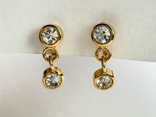 Ohrclips gold Swarowski