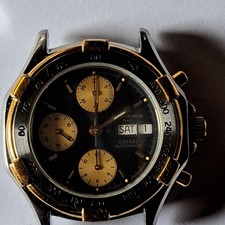 Michel Herbelin Safari Ref:  241 Chronograph Cal.7750 Herren Uhr Blau Gold