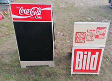 Beids. Kundenstopper  Werbeaufsteller Werbetafel Holz Plastik Aufsteller Kreide