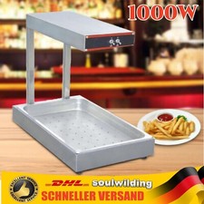 Pommes-Frites-Speisenw?rmer W?rmebr??cke 1000W Edelstahl Frittenwanne 220V DHL