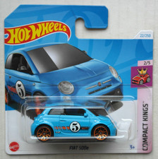 Hot Wheels Fiat 500e hellblau