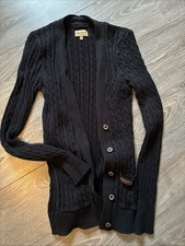 Strickjacke Dreimaster Schwarz XS 34 100 Prozent Baumwolle