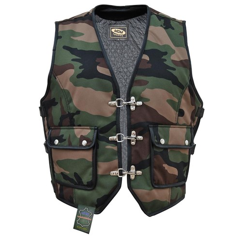 Bikerweste camouflage kutte - in,
