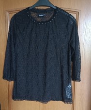 Langarm Spitzenshirt Damen