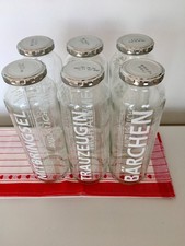 6 große Glasflaschen mit Twist-off Deckel 750 ml Einweckgläser