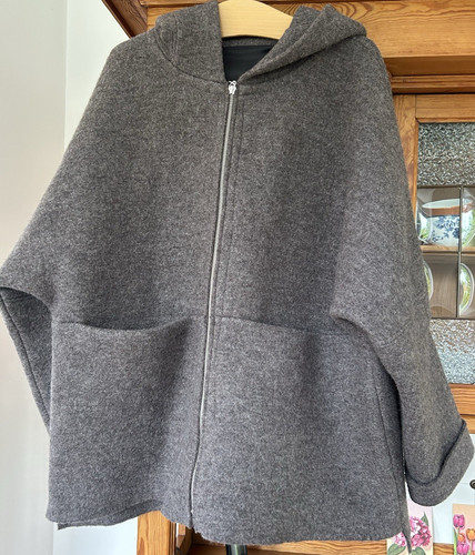 Maas damen wolljacke grau mit - wolljacke,