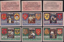 16 x Notgeld Deutschland: Bochum Flensburg Stolzenau
