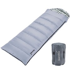 Skandika Iceland Decken Schlafsack koppelbar 220x80 bis 5°C links hellblau BWare