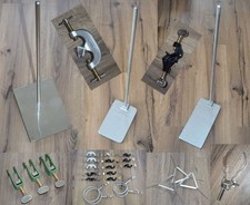 Labor Stativ Kreuz Klemme Halter Doppel Muffe Haken Zubehör Tiegel Auflage TOP