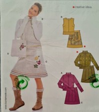 Retro Schnittmuster Vintage burd 8003 Kleid Gr. 34-40