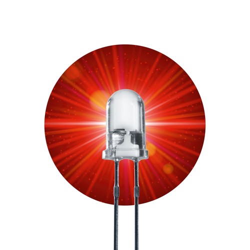 20x led leuchtdiode 5mm rot - 20x,