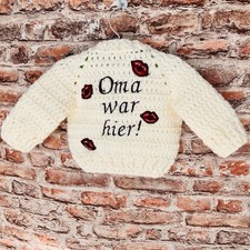 Baby Strickjacke Mädchen Gehäkelt Geburt Geschenk Neugeborene Erstausstattung