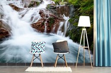 3D Wasserfall Fluss Steine