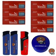 7 Pack Winston Red/Rot Extra Hülsen + Zubehör