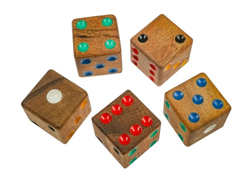 Große spielwürfel aus - spielwürfel, holz