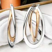 Creolen oval 925 Silber