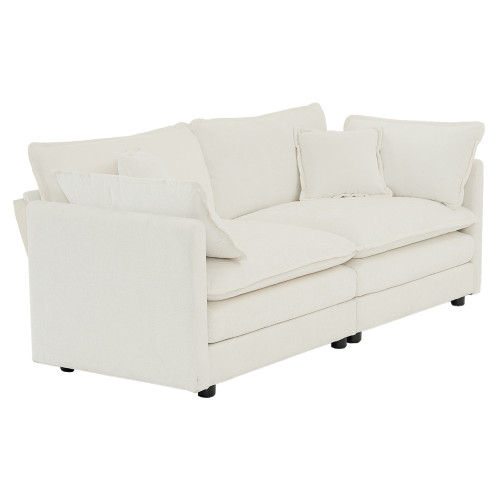 Modern fabric double sofa with - modern,