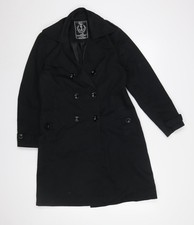 Großer schwarzer Trenchcoat