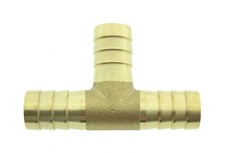 Schlauchverbinder Messing Druckluft Verlängerung  T-Stück 6mm 8mm 10mm 12mm 