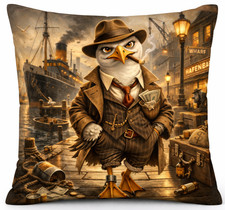 Möwe Hafen Kissen Vintage