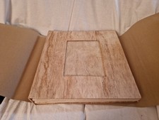 Unikat ! FotoAlbum f. Foto Bilder echte Handwerkskunst Holzeinband unbenutzt neu