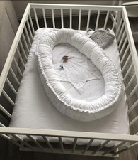 Sämann Laufstall, höhenverstellbar. 75x100cm mit Matratze von Roba