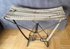 Feldsitz, klappbar, WW2, Metall/Stoff, voll funktionsfähig, 1945