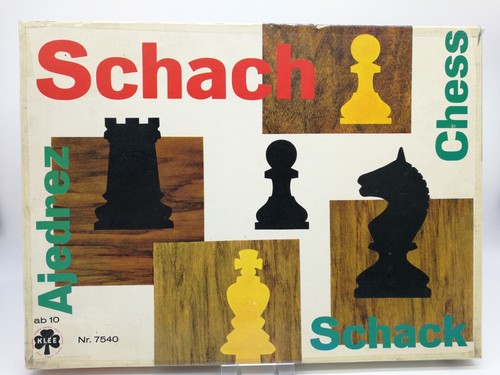 Altes schach spiel mit - altes, holz