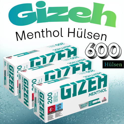 Gizeh menthol filterhülsen - menthol,