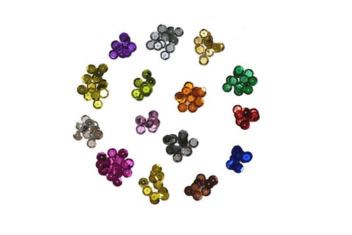 Pailletten 8mm gewölbt - /rund,