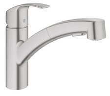 Grohe Eurosmart Einhand Spültischbatterie Küchenarmatur ausziehbar Supersteel