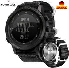 NORTH EDGE APACHE-46 Outdoor Herren-Digitaluhr – Höhenmesser, Barometer, Kompass