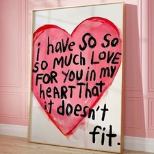 Leinwanddruck  Sprüche Liebe