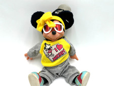 Disney Minnie Maus Figur - 24 cm - mit Brille & Sauger - I Love Mickey Mouse