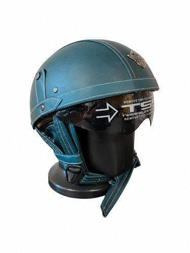 Retro motorrad halbhelm leder - retro,