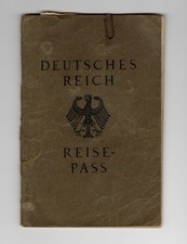 Reisepass Deutsches Reich Berlin Tempelhof Beamter Familie Scheidemünzen Polen