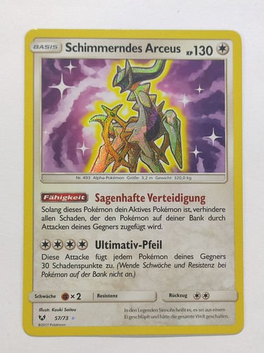 Pokémon karte schimmerndes - karte,