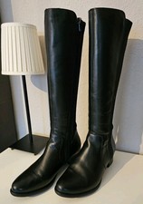 Remonte Leder Stiefel Schwarz Größe 38 Langschaft, elegant,  2x getragen