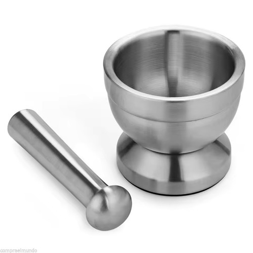 Mörser stößel set edelstahl - set,